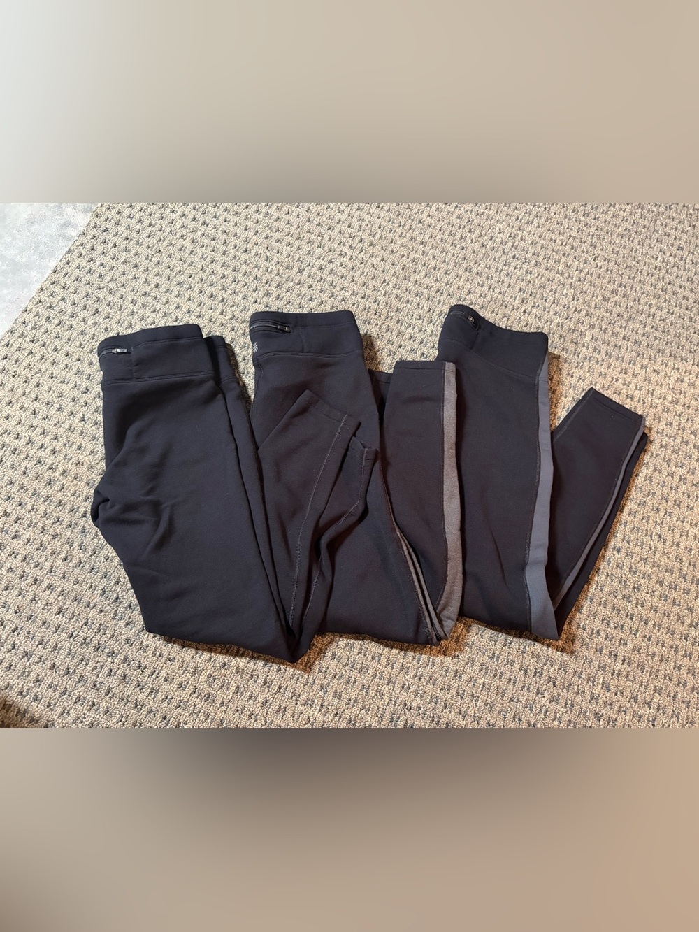 3 - Athleta fleece leggings
